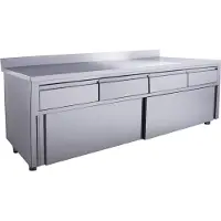 Saro Schuifdeurkast - 4 Lades.1800x700mm Met Opstand, 700-2320
