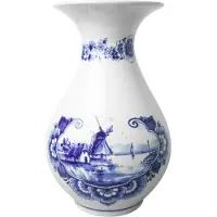Heinen Delfts Blauw Buikvaas Molen - Keramiek - 23 cm