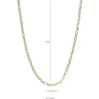 Blush 14 karaats bi-color gouden collier