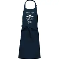 Kariban mijncadeautje - luxe keuken- barbecueschort - Niemand is perfect - 1959 - navy blauw