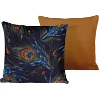 De Witte Lietaer Sierkussenhoes Peafowl Thai Curry 40 x 40 cm (Set van 2)