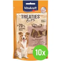 Vitakraft Treaties Bits leverworst - hondensnack - 120 gram - 10 Verpakkingen