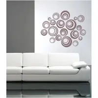 Coart By Artikel Coart Muursticker Orbital - zelfklevend velours - 20 stuks - Bruin Grijs