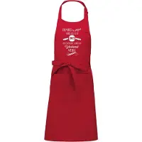 Kariban mijncadeautje - luxe keuken- barbecueschort - Niemand is perfect - 1957 - rood