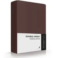 Romanette Hoeslaken Mahonie (Double Jersey)-Lits-Jumeaux (160/180 x 200/210/220 cm)
