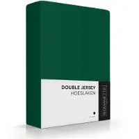Romanette Hoeslaken Forest Green (Double Jersey)-2-persoons (140/150 x 200/210/220 cm)