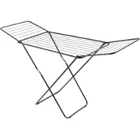 Metaltex - Droogrek Vulcano - 18 meter drooglengte - Inklapbaar - Zwart
