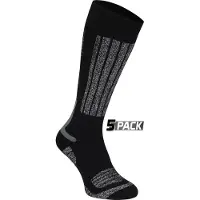 Starling Skikousen Starling Whistler Zwart/Grijs (5 Pack)-Schoenmaat 31 - 34