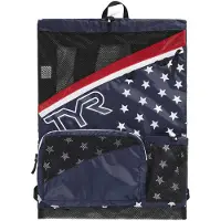 Tyr Elite Team Mesh Rugzak 40L Rood / Blauw