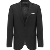 Pierre Cardin Regular Fit Blazer zwart, Effen