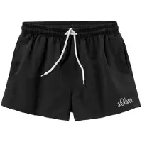s.Oliver Zwemshorts zwart / wit