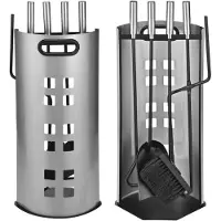 Huismerk Premium Houtkachel Set Met RVS Handvat - 5 Delig