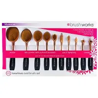 Huismerk Brush Works Oval Brush Set Luxurious - 10 stuks