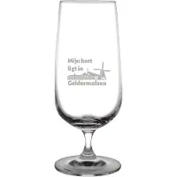 Fusion Gegraveerde bierglas op voet 41cl Geldermalsen