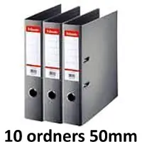 Esselte 10 x Ordner Basic - rug 50mm - A4 - Grijs