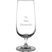 Fusion Gegraveerde bierglas op voet 41cl De Beste Schoonvader