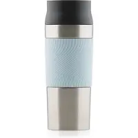 Blumtal Thermosbeker Classic - Lekvrij, BPA-Vrij en Vaatwasserbestendig - Hoge Kwaliteit Thermosfles met Quick-Press Sluiting - Travel Mug 350 ml - Lichtblauw
