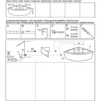 Differnz fontein 32x12.5x32cm Keramiek 1 kraangat 1 wasbak Wit
