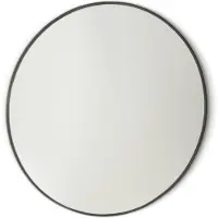 Royal plaza Merlot spiegel 60x60cm zonder verlichting rond Glas Zwart mat