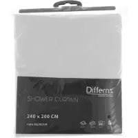 Differnz Douchegordijn Color †“ 240 x 200 cm †“ Verzwaard †“ 100% Polyester †“ Wit
