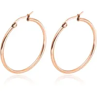 Cilla Jewels Hoop oorringen Dames Edelstaal Rose-60mm