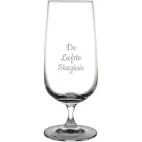 Fusion Gegraveerde bierglas op voet 41cl De Liefste Stagiair