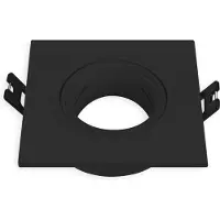 ABC-led Inbouw spot GU10 - Kunststof - Vierkante armatuur - 93mm