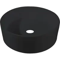 Best design Waskom Best Design Breela 40 cm Rond Mat Zwart