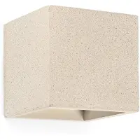 Faro KAMEN, Mat, Vierkant, 1 lamp, G9 fitting, IP20, Beige