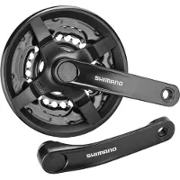 Shimano Crankstel 6/7/8 speed Tourney FC-TY301 met 150mm crankarm 42 x 34 x 24T - zwart