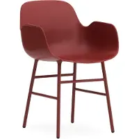 Normann Copenhagen Stoel Form Armchair Steel Red