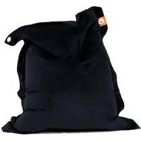 Whoober rechthoek zitzak "St. Tropez" M velvet marine blauw - Wasbaar - Zacht en comfortabel