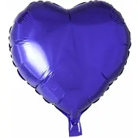 Wefiesta Folieballon Hartvorm 18 Cm Paars