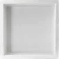 Guido Gusto Mat Wit RVS Inbouwnis 30x30x10cm