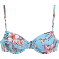LASCANA Bikinitop turquoise / lichtblauw / oranje / pink