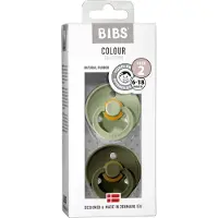 BIBS Latex Fopspeen Sage - Hunter Green 6-18 Maanden 2 St Speen