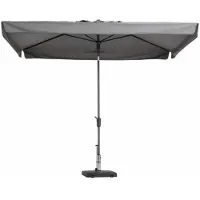 Madison Stokparasol Delos 300 x 200 cm light grey zonwering