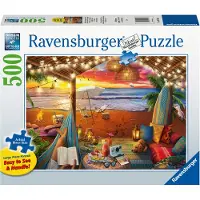 Ravensburger puzzel Gezellige cabana - Legpuzzel - 500 stukjes extra groot