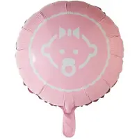 Wefiesta Folieballon Baby Girl 45,5 Cm Roze/wit