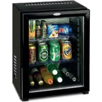 Technomax HP30LGN minibar koelkast - 30 liter - compleet geruisloos - glazen deur - binnenverlichting