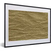 PosterMonkey Fotolijst incl. Poster - Gold - Structuur - Luxe - 40x30 cm - Posterlijst