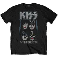 Ginza.se Kiss - Made For Lovin' You Kinder T-shirt - Kids tm 6 jaar - Zwart