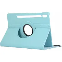 Modo Hoesje Geschikt voor Samsung Galaxy Tab S8 Plus - 12.4 inch - Samsung Tab S8+ 2022 Draaibare Hoesje - Kunstleder - Turquoise