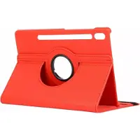 Modo Hoesje Geschikt voor Samsung Galaxy Tab S8 Plus - 12.4 inch - Samsung Tab S8+ 2022 Draaibare Hoesje - Kunstleder - Rood