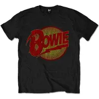 Ginza.se David Bowie - Vintage Diamond Dogs Logo Kinder T-shirt - Kids tm 8 jaar - Zwart