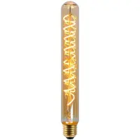Lucide T32 - Filament lamp - Ø 3,2 cm - LED Dimbaar - E27 - 1x4,9W 2200K - Amber
