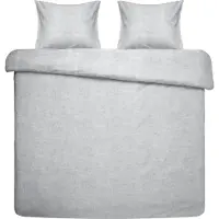 Damai Dekbedovertrek Ebba Grey Bio Katoen-240 x 200 / 220 cm | Lits-Jumeaux