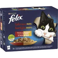 Felix katten natvoer Duo's Countryside Selectie in Gelei 12 x 85 gram