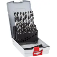 Bosch 2608577351 Power Tools Metaal-spiraalboorset 19-delig 1 mm, 1.5 mm, 2 mm, 2.5 mm, 3 mm, 3.5 mm, 4 mm, 4.5 mm, 5 mm, 5.5 mm, 6 mm, 6.5