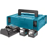 Makita Startset: 2x BL1041B CXT / 197406-2 accu's + lader (12 V, 4.0 Ah, origineel)